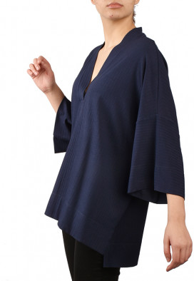 Blusa Kimono Agave Azul Marinho
