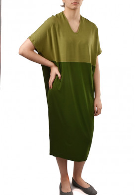Vestido Agave Verde Mate e Verde Musgo