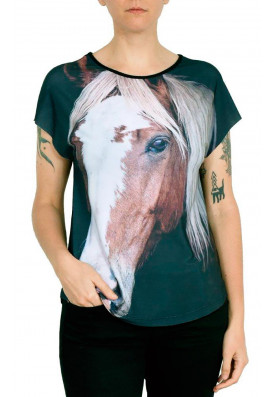 Camiseta Premium Evasê Cavalo Baio