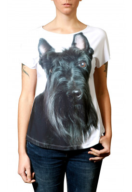 Camiseta Premium Evasê Scoth Terrier