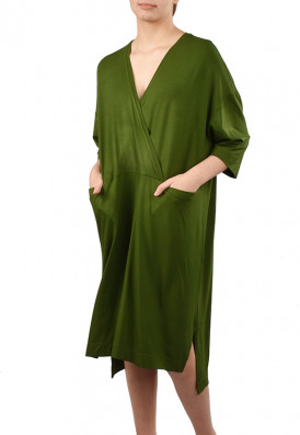 Vestido Cache Coeur Verde Musgo